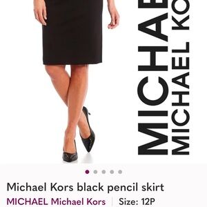 Michael Kors Black Pencil Skirt Size 2